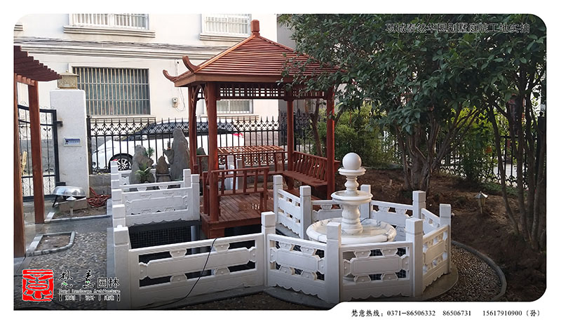 泰然華園別墅庭院設(shè)計(jì)施工現(xiàn)場(chǎng)圖