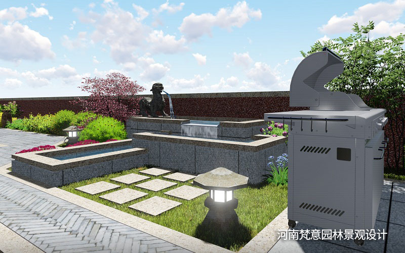 鄭州庭院設(shè)計(jì),庭院噴泉